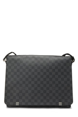 Pre-Loved Damier Graphite District Messenger GM NM, Black