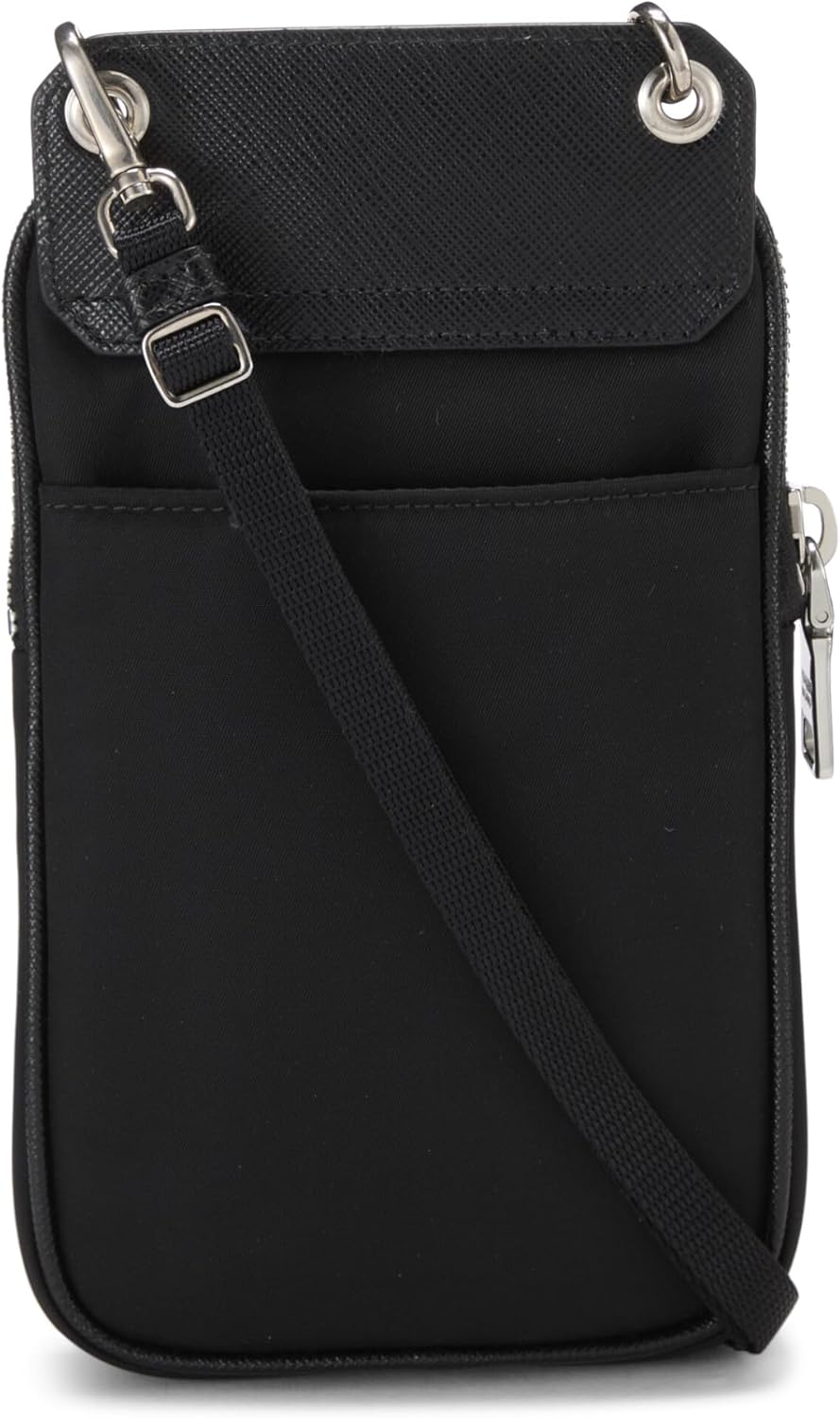 Pre-Loved Black Nylon Phone Bag, Black