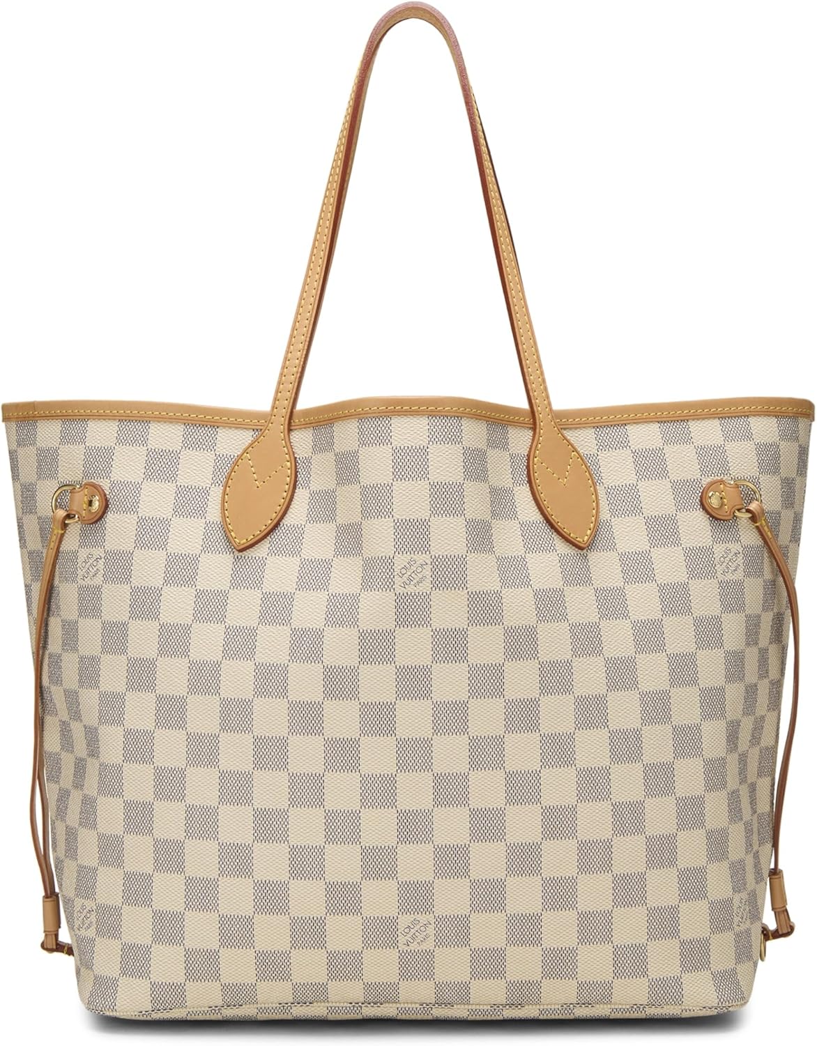 Pre-Loved Damier Azur Neverfull MM, White